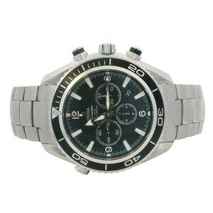 Omega Seamster Planet Ocean 600m 22105000 44.5mm Chronograph Steel Watch